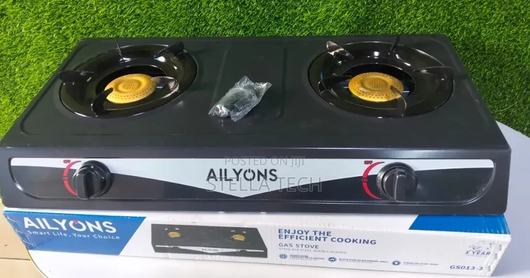Ailyons Metallic Two Stainless Burner Cooker