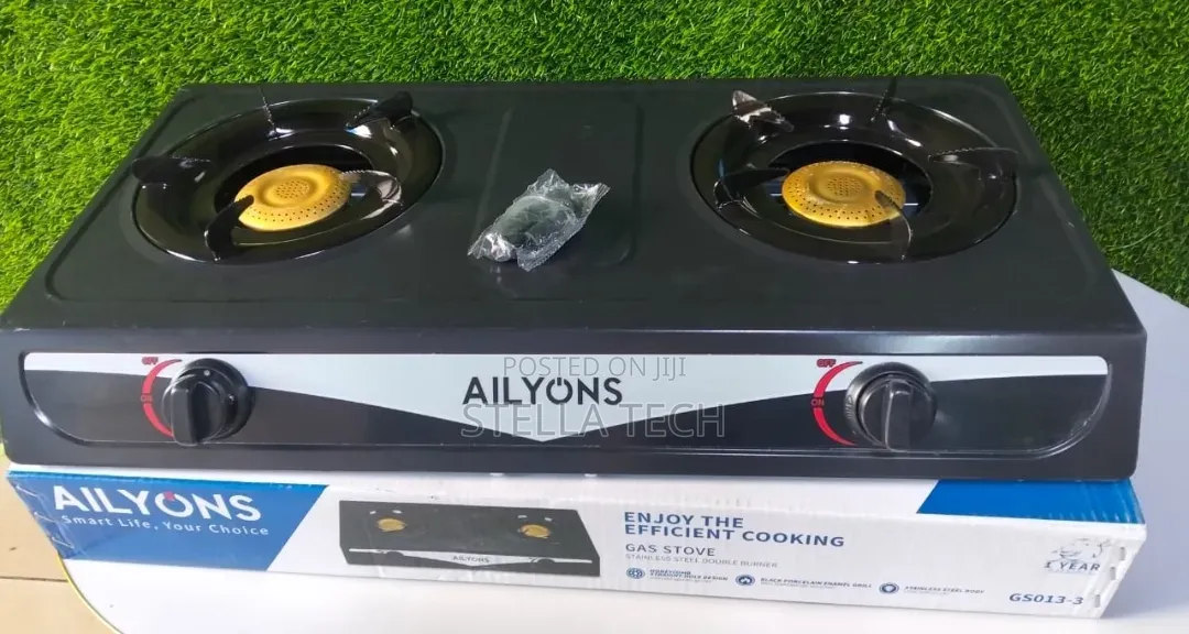 Ailyons Metallic Two Stainless Burner Cooker
