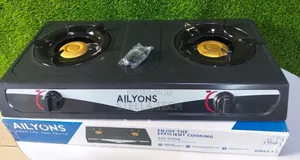 Ailyons Metallic Two Stainless Burner Cooker