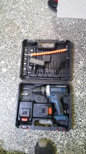 Bosch 36V Cordless Drill With 2 Battery Bits, Accessories