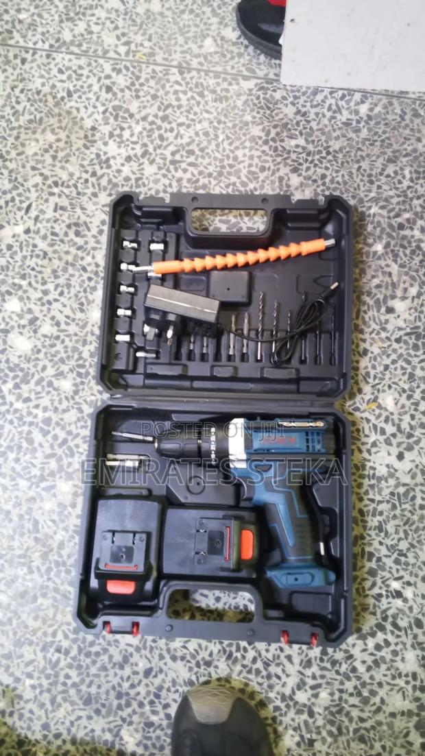 Bosch 36V Cordless Drill With 2 Battery Bits, Accessories