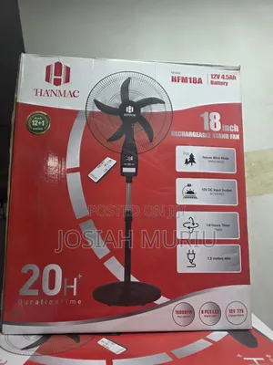 Reachargeable Hanmac 18 Inches Standing Fan