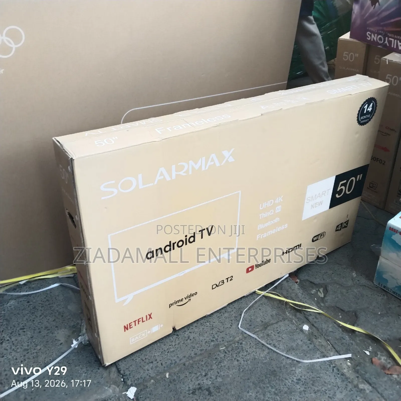 Solarmax 43′′ Smart LED Television – USB HDMI Ready