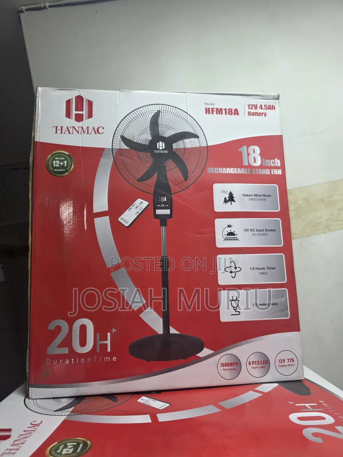 Rechargeable Fan 18inch