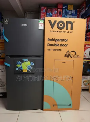 Von Fridge Double Door 181Litres NO FROST