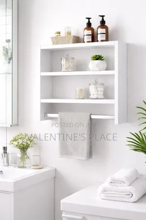 Modern Wall-Mounted With Side Storage Shelves