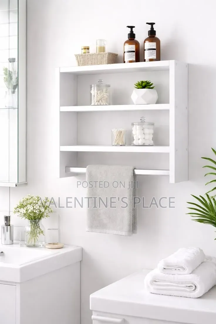 Modern Wall-Mounted With Side Storage Shelves