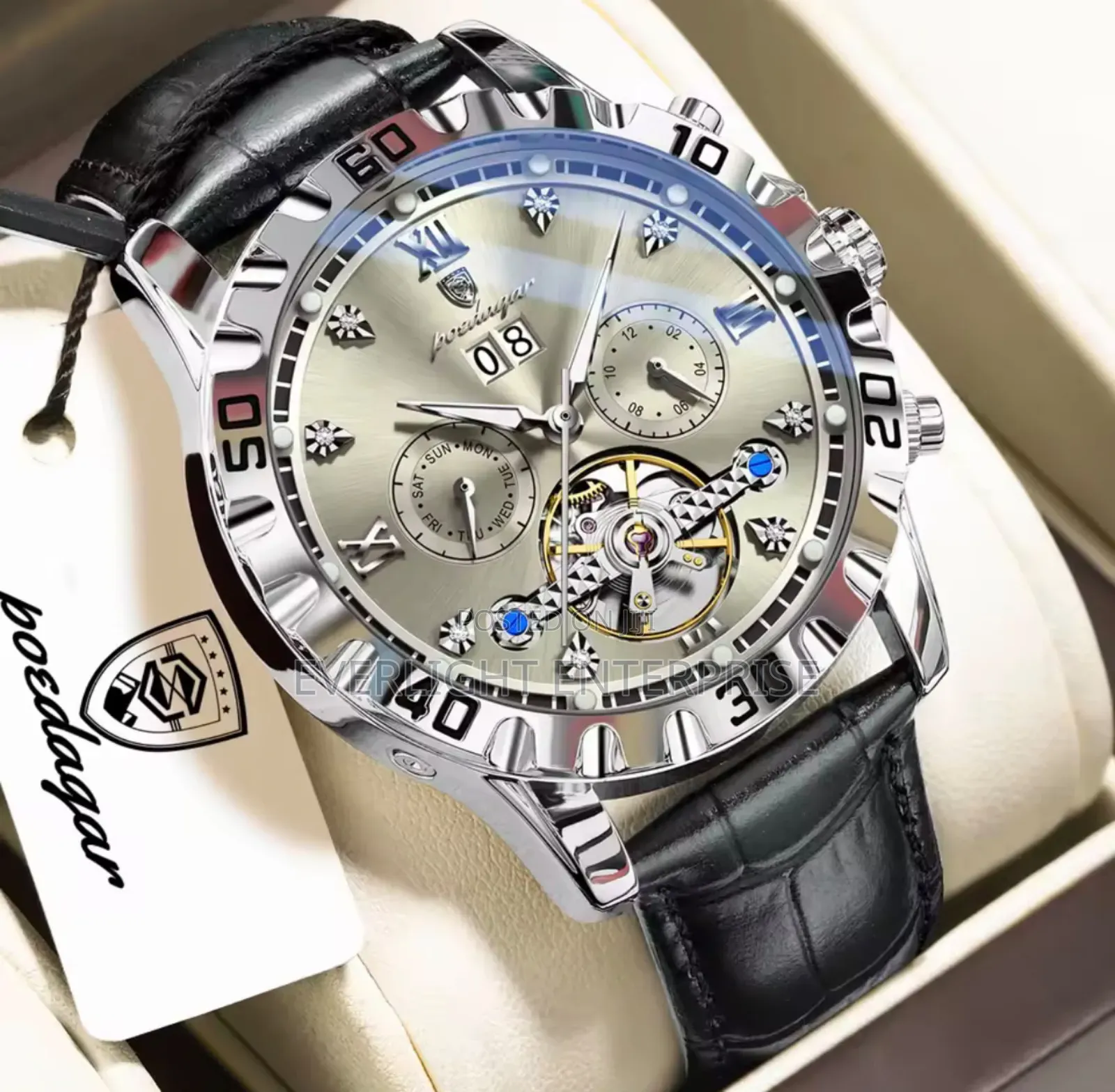 Chronograph Poedagar 1418 Leather Automatic