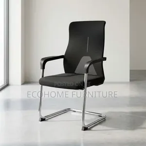 Visitor Chair Mesh Back Chrome Frame Reception Office Chair