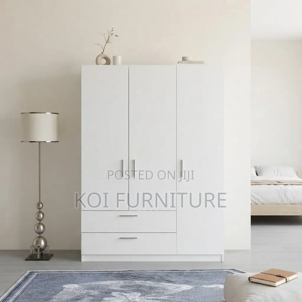 Whitish Home Bedroom Clothes Wardrobe