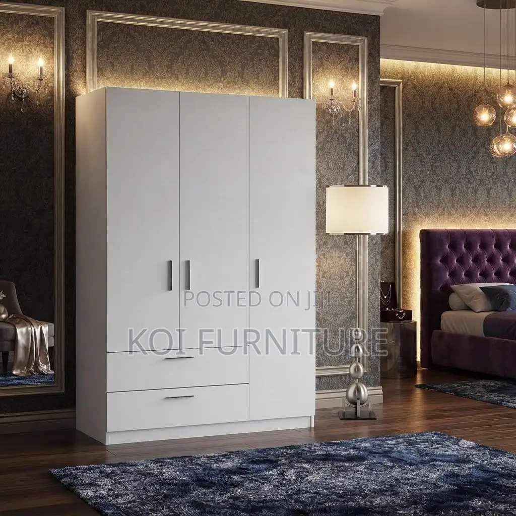 Whitish Home Bedroom Clothes Wardrobe