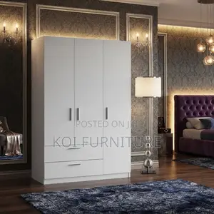 Whitish Home Bedroom Clothes Wardrobe