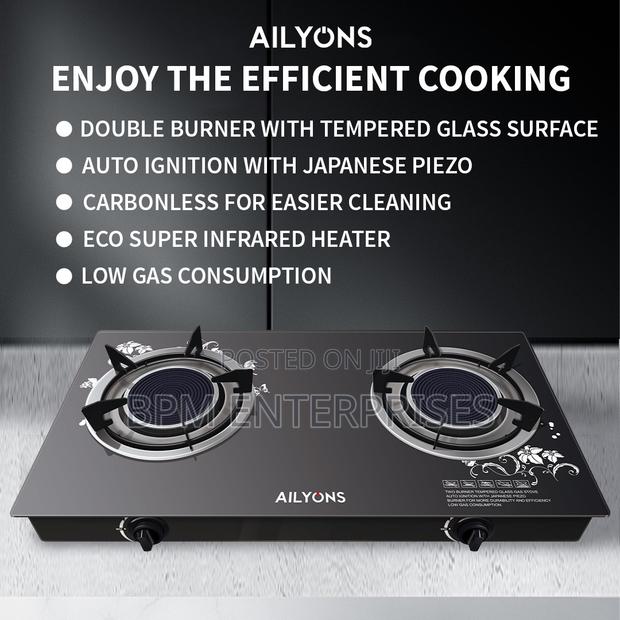 Ailyons 2-Burner Infrared Glass Top Cooker