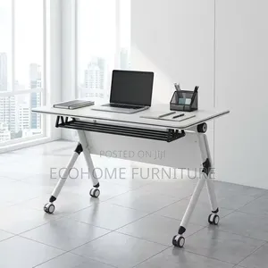 Office Desk Folding Training Computer Table With Wheels