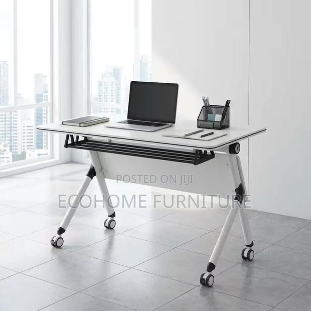 Office Desk Folding Training Computer Table With Wheels - main view