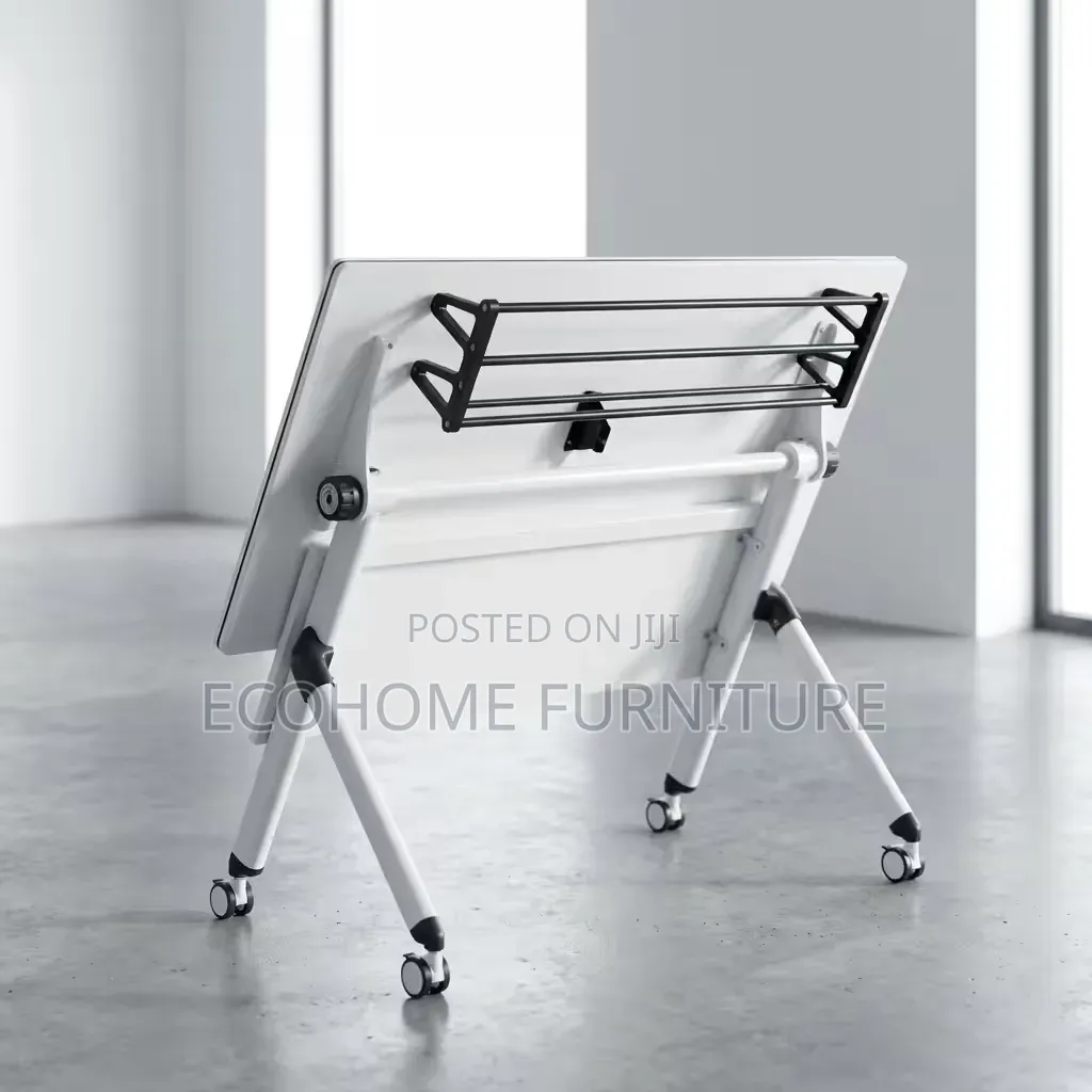 Office Desk Folding Training Computer Table With Wheels