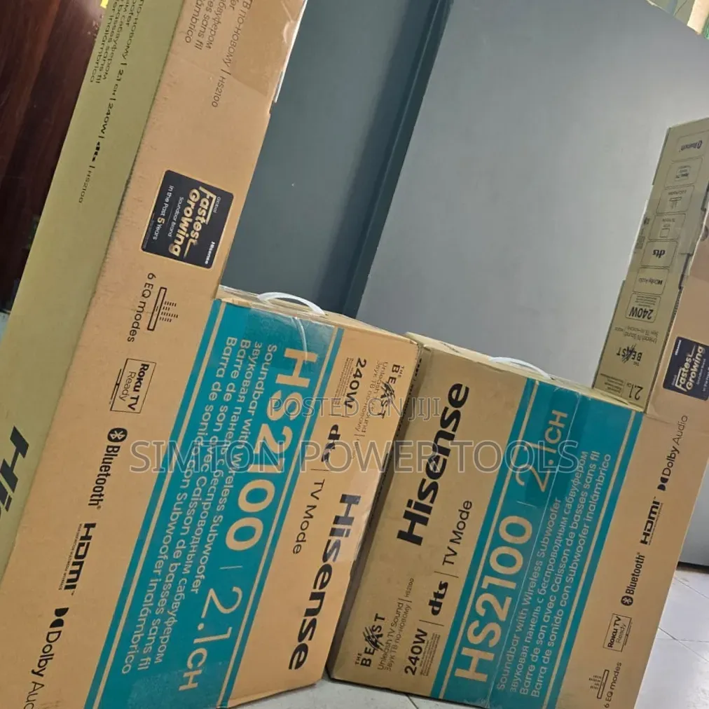 Hisense 2.1 CH 240W Soundbar HS2100 //DTS Virtual X, Subwoofer, 