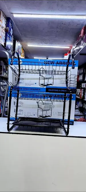 3-Layer Kitchen Dish Rack With Drain Tray