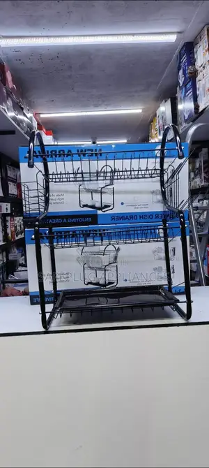 3-Layer Kitchen Dish Rack With Drain Tray