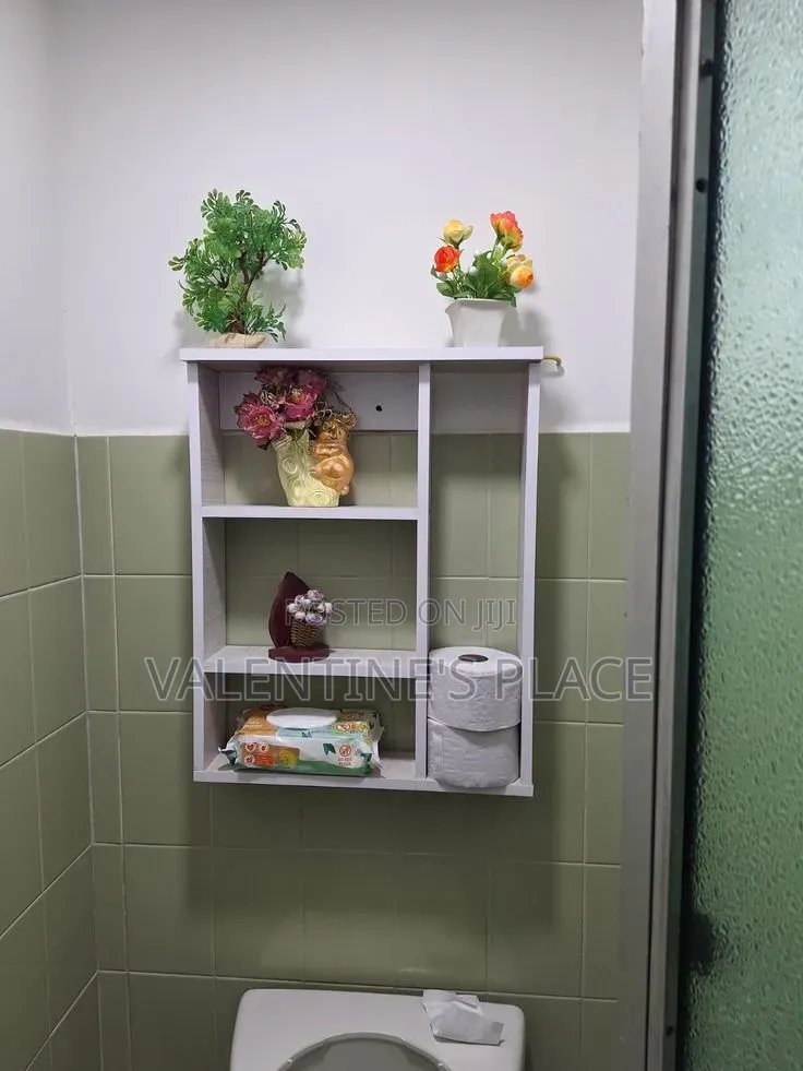 Modern Wall-Mounted Bathroom Storage Shelf / Organizer