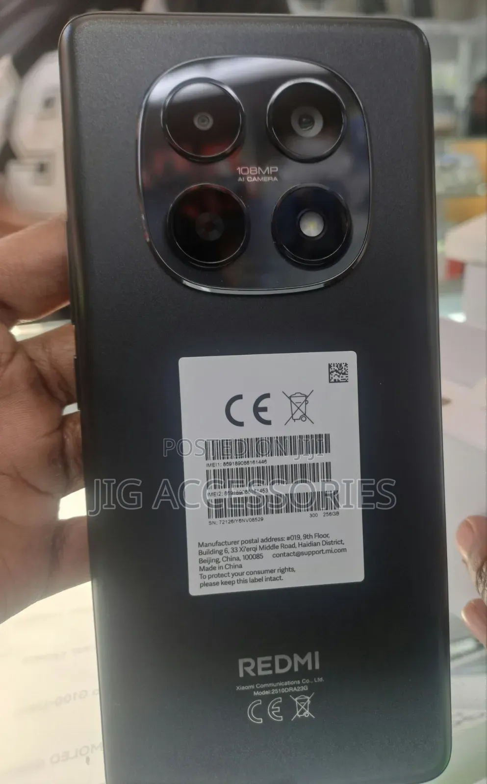 New Xiaomi Redmi Note 15 256 GB Black