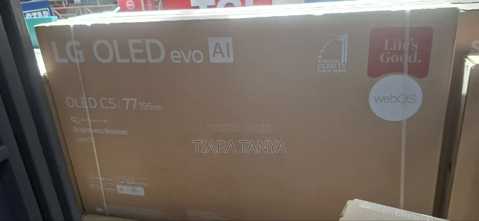 LG 77" Oled TV oled77c66la.afkg - Evo, Dolby Vision Atmos,