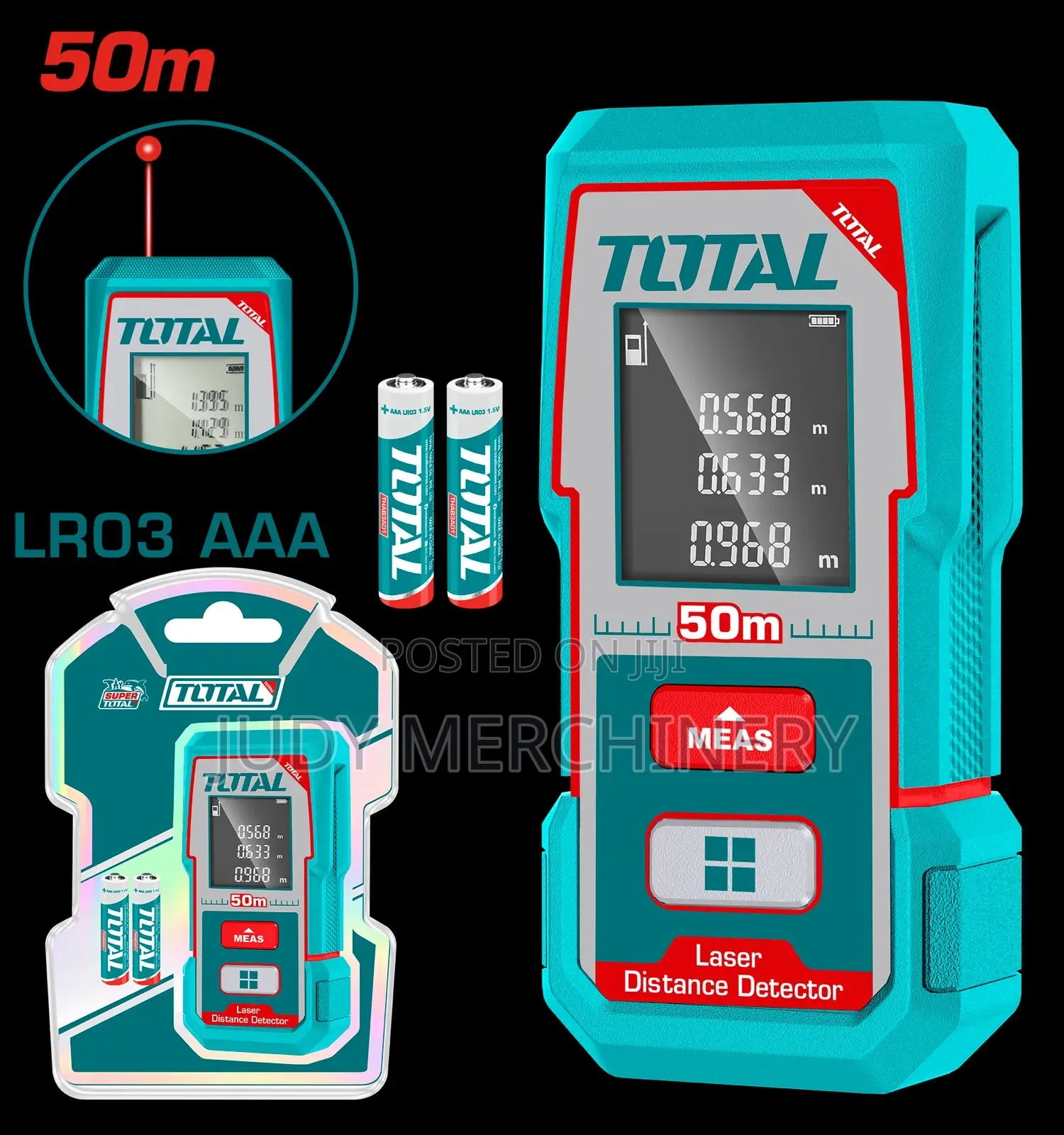 Total Laser Distance 50mtrs