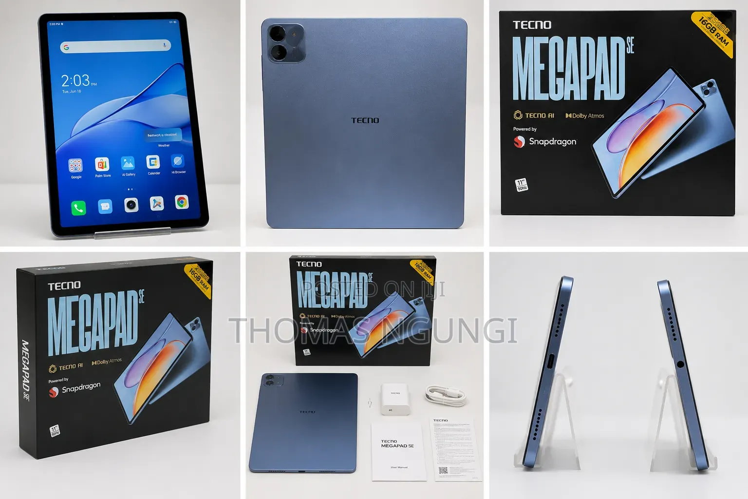New Tecno Megapad SE 256 GB Blue