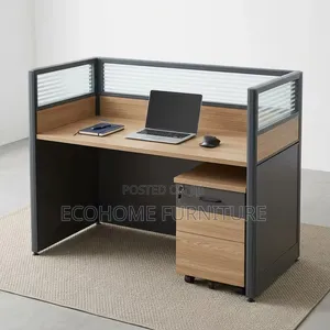 Office Workstation Modern 1 Person Desk With Partition