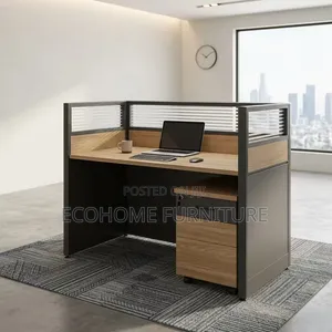 Office Workstation Modern 1 Person Desk With Partition