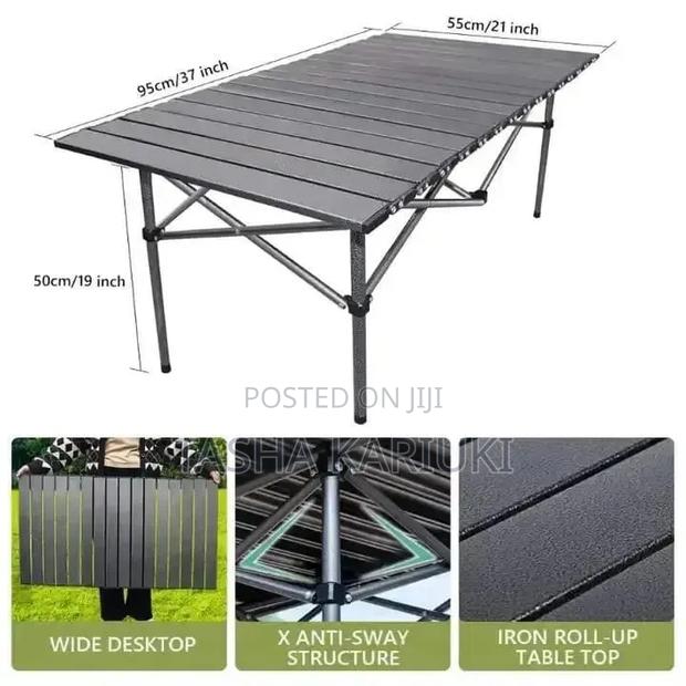 Metallic Foldable Table/ Outdoor Camping Table Mac - main view