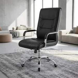 Office Chair Executive Leather High Back Adjustable Swivel