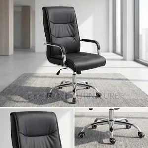 Office Chair Executive Leather High Back Adjustable Swivel