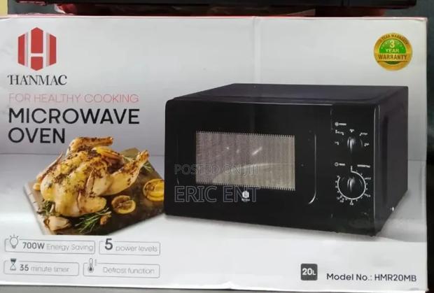 Hanmac 20L Manual Black White Microwave (3 Years Warranty) - thumbnail 2