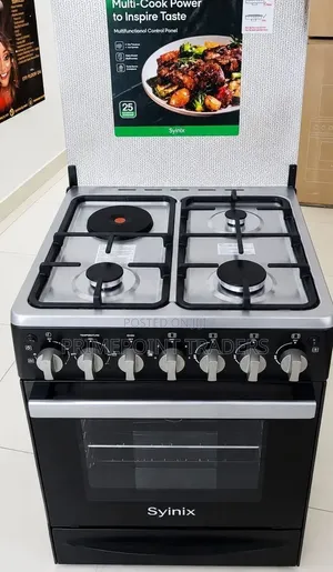 Syinix Q60GC3 60×60 Standing Cooker – 3+1 Gas Electric