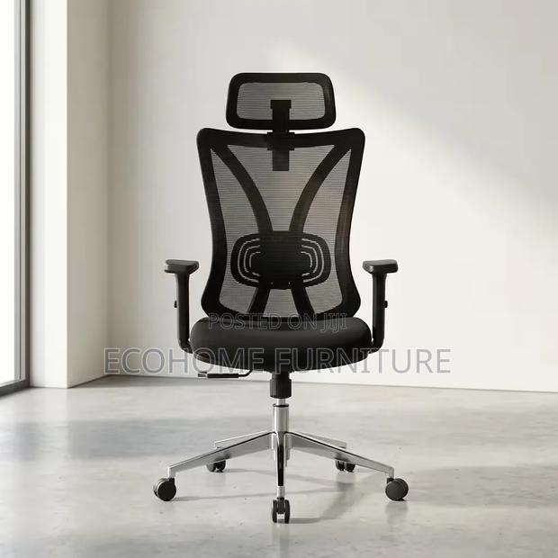 Office Chair Ergonomic Mesh High Back Adjustable Headrest