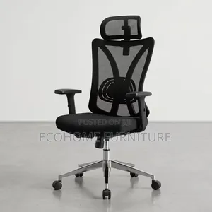 Office Chair Ergonomic Mesh High Back Adjustable Headrest