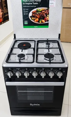 Syinix Q60GC3 60×60 Freestanding Cooker With 80L Electric Oven