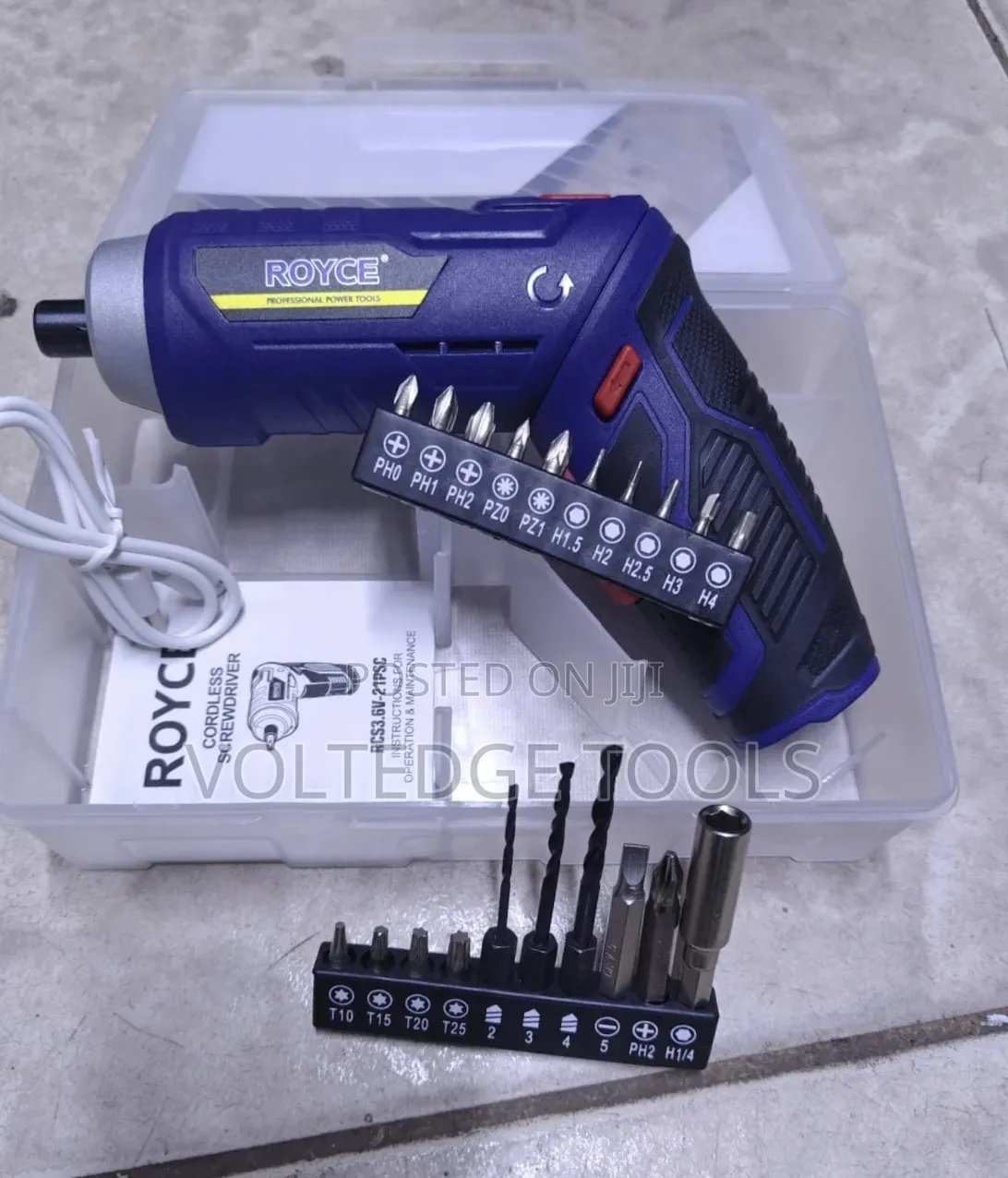 Royce Cordless Screwdriver 3.6v 21pcs