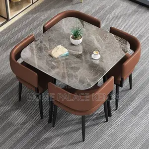 Dining Set; Elegant Marble Top Dining Furniture Set
