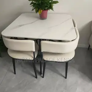 Dining Set; Elegant Marble Top Dining Furniture Set
