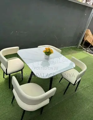 Dining Set; Elegant Marble Top Dining Furniture Set