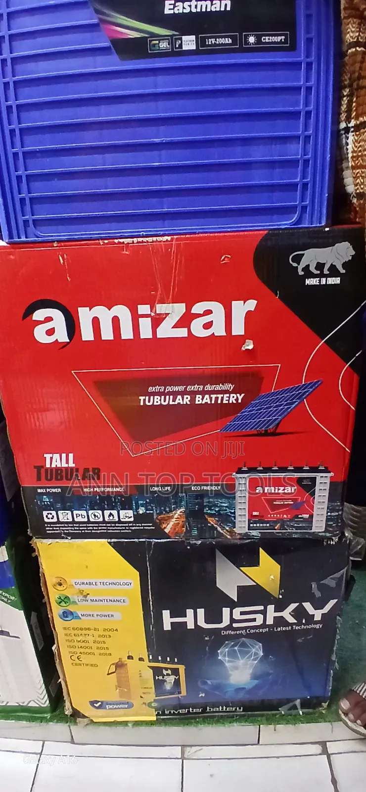 200 Ah Amizar Solar Tall Tubular Backup Battery