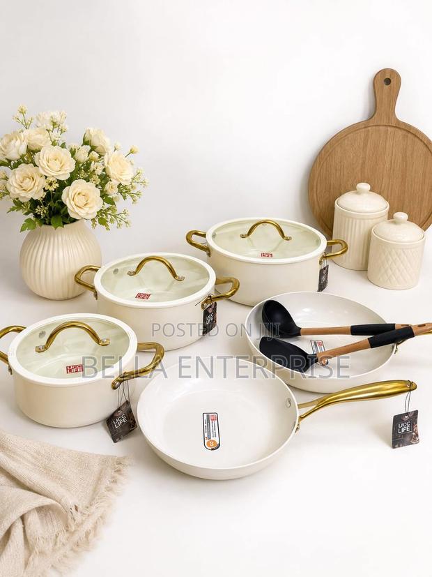 11PCS SET CERAMIC COOKWARE Premium High Quality 11pcs Ceramic Cookware
