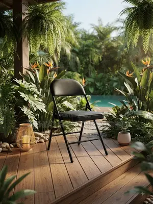 Office Chairs; Foldable Black Outdoor Home Chairs