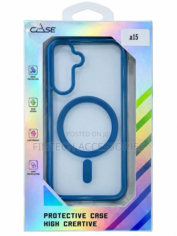 Magnetic Clear Case for Samsung Galaxy A15 – Multiple Colours - thumbnail 2