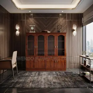 Office Cabinet; Brown Executive Storage Office Unit