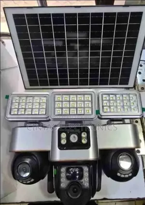 Smart Net Solar Camera With Integrated Flood Lights