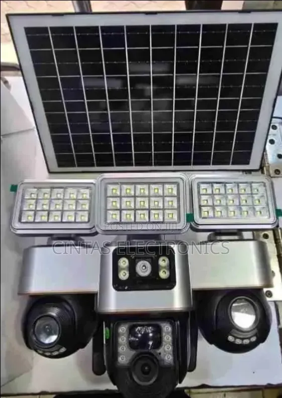 Smart Net Solar Camera With Integrated Flood Lights