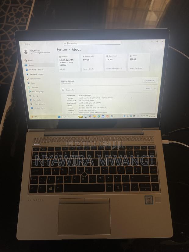 Laptop HP EliteBook 840 G5 8GB Intel Core i5 HDD+SSD 250GB